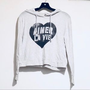 forever 21 La Vie Hoodie Shirt